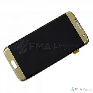 [Refurbished] Samsung Galaxy S7 Edge OLED Touch Screen Digitizer Assembly - Gold